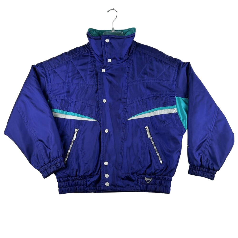 Vintage Tyrolia Ski Jacket Mens Medium Colorblock Insulated Winter Retro 90s